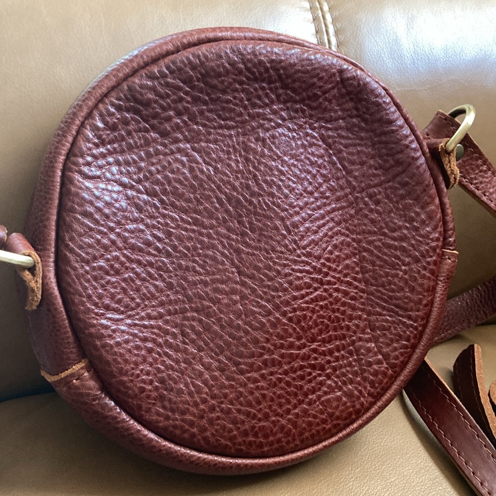 Portland Leather Mini Circle Crossbody Bag - Picture 6 of 15